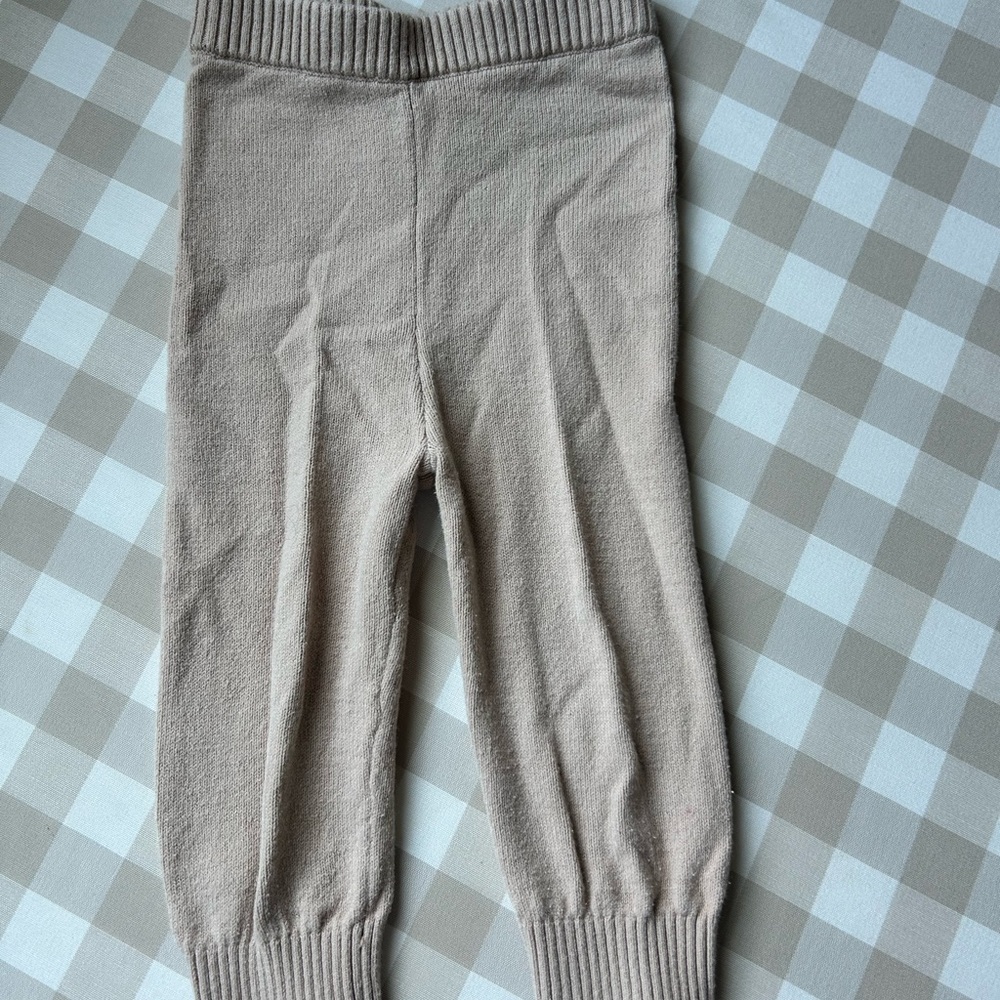 Grayson Mini Tan Knit Pants